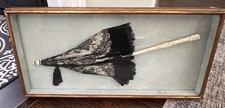 Late 1800 s Ivory Handled, Lace Umbrella in Display