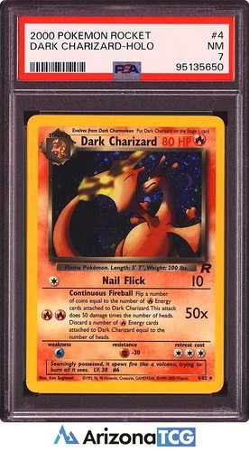 Pokemon 2000 Dark Charizard 4/82 Holo Team Rocket PSA 7