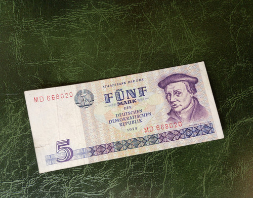 DEUTSCHLAND 5 Mark DDR 1975 - Bild 1 von 2