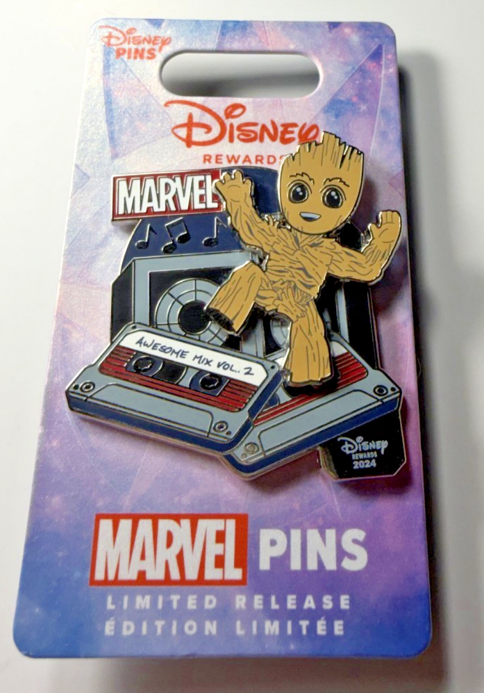 Disney Visa Rewards Card Guardians of The Galaxy Baby Groot Pin Marvel 2024