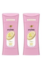 Dove Crumbl Lemon Glaze Deodorant Stick Aluminum Free 2.6oz Set of 2 Limited New