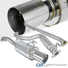 Fit 06-11 Honda Civic 4dr Ex Dx Lx Polished Ss Catback Exhaust Muffler System Fit 06-11 Honda Civic 4dr Ex Dx Lx Polished Ss Catback Exhaust Muffler System