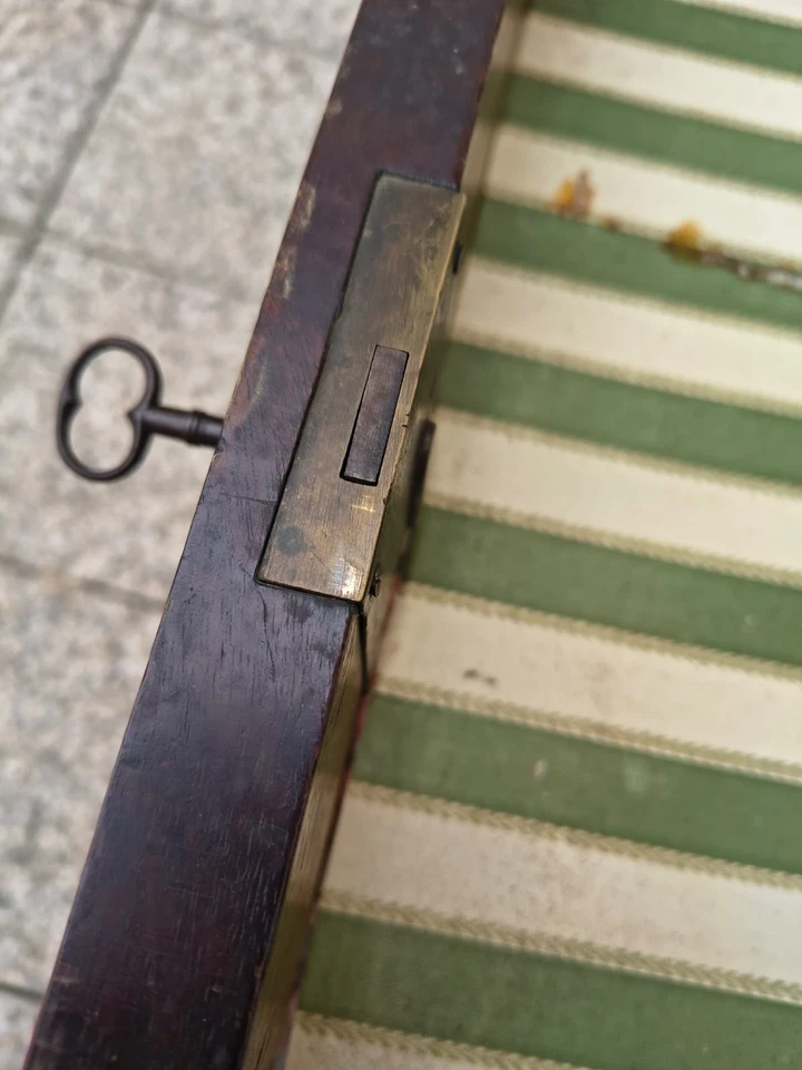 CONSOLE IMPERO, PRIMI '800, PIUMA DI MOGANO,  DIM 85 X 54 H 87 CM - Immagine 4 di 4