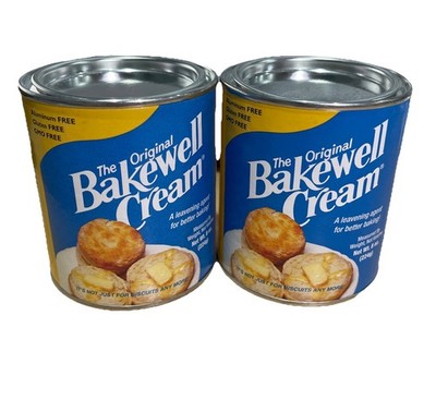 Bakewell Cream Leavening Agent - 8 Ounce Can Gluten Free GMO Free Pack of 2