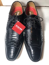 Stacy Adams Fanelli Wingtip Oxford Shoes Ostrich Size: 11 1/2 - 5536-001 - New