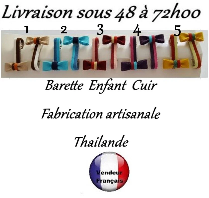 Lot De 2 Rubans Pour Cheveux Petite Fille Gina Diwan - Rose & Blanc - 13.5 X 63 Cm - Neuf