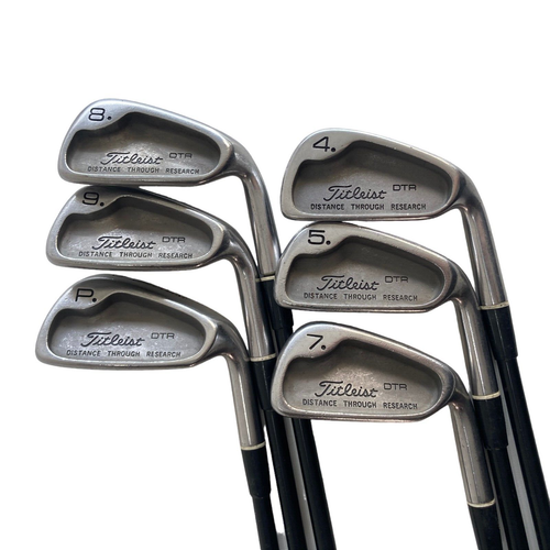 Titleist DTR 4PW (no 6i) Iron Set Right Graphite Stiff Flex +.5" Vintage Men's eBay