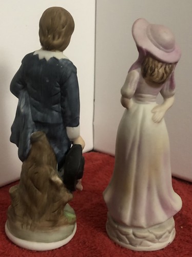Vintage Figurines Blue Boy and Pinkie 6” - Picture 4 of 7