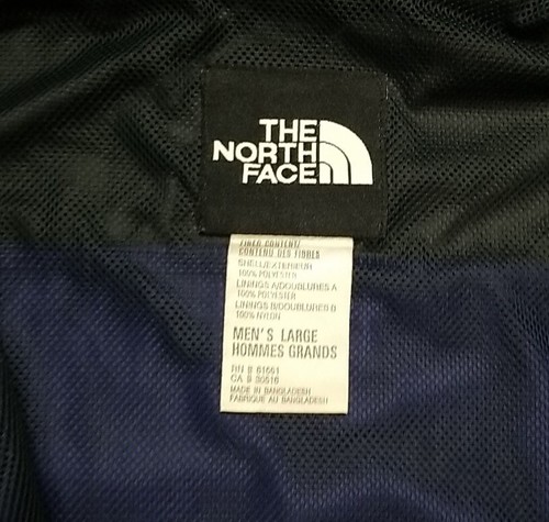 Vintage 90s The North Face Windbreaker Kapuzenjacke Herren Gr. L lila/schwarz - Bild 8 von 10