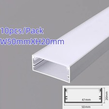 10Pcs 3.28ft/1M each Aluminum Profile Channel Holder for LED Strip Light  Cover