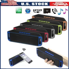 Outdoor Bluetooth Speaker Wireless  Stereo Bass USB/TF/FM Radio LOUD