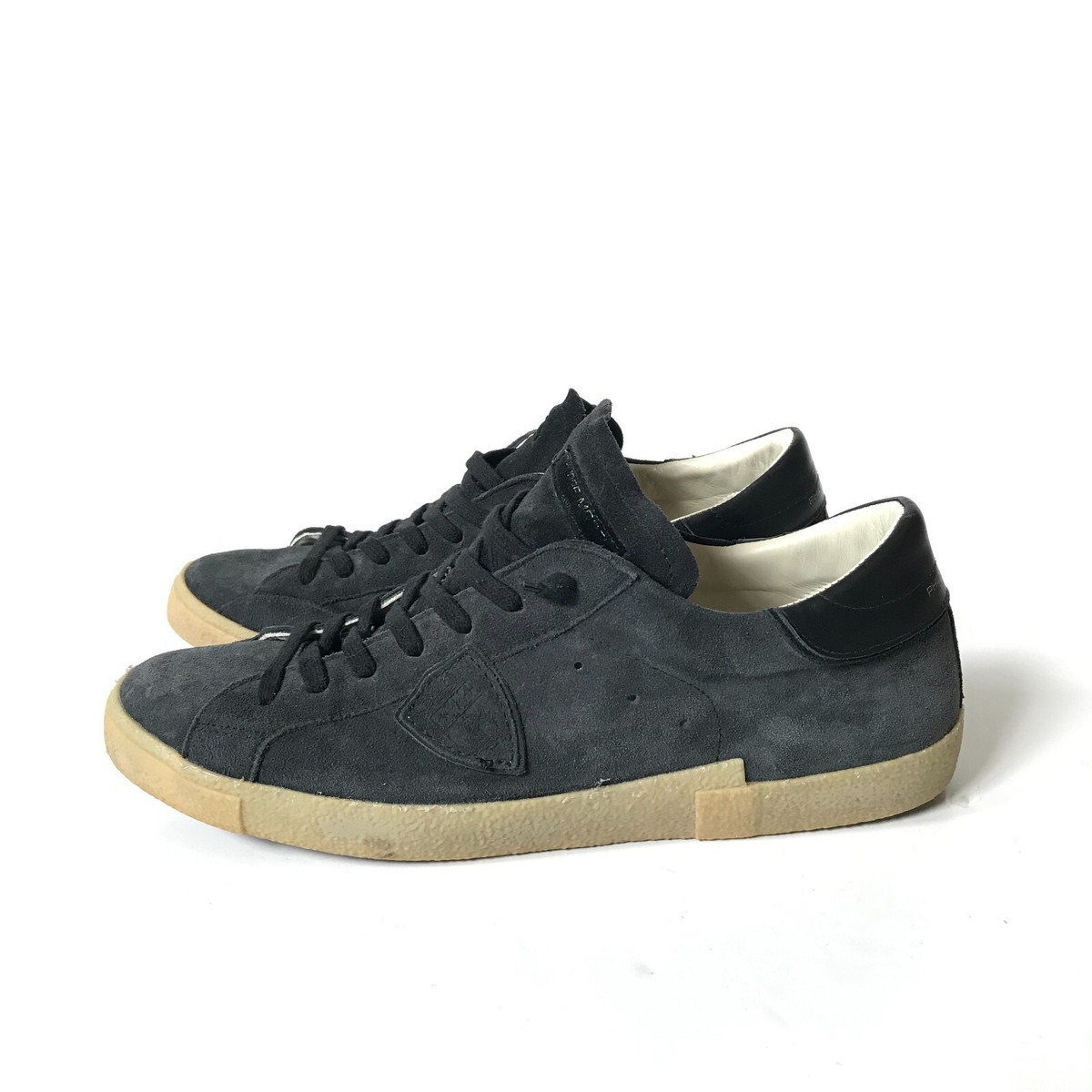 Philippe Model Temple Low Top Sneakers Mens 47 US 13 Navy  display picture 3