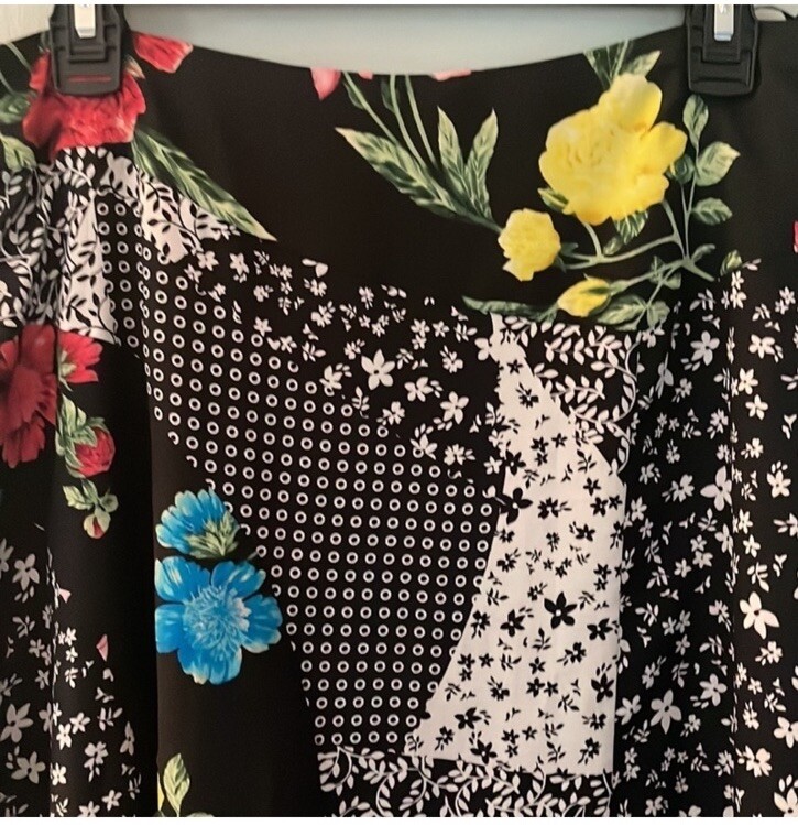 Calvin Klein Mixed Pattern Patchwork Floral Check… - image 4