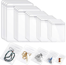 160 Pieces Self Seal Jewelry PVC Bags Plastic anti Tarnish Jewelry Storage Bags