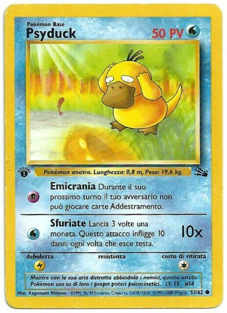 PSA9 コダック 地図にない町 020/092 Psyduck