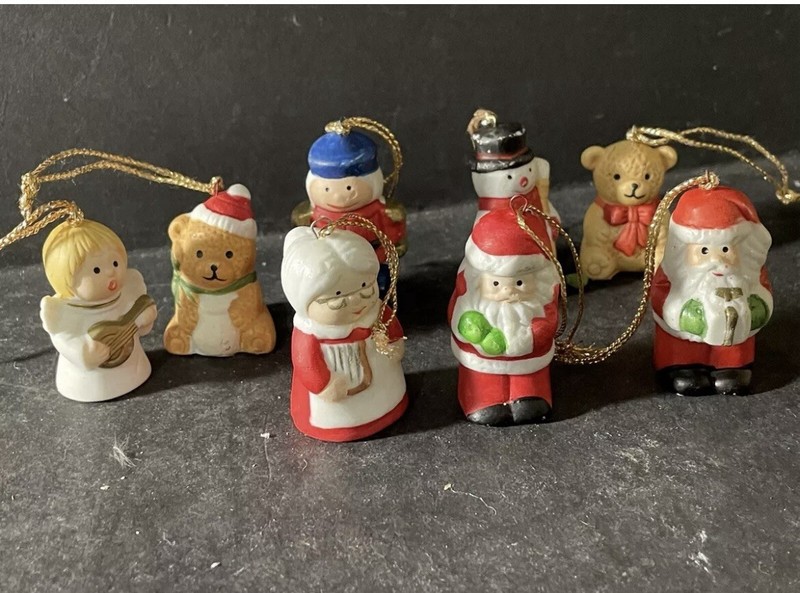 Lot Vintage Miniature Christmas Tree Ornaments 