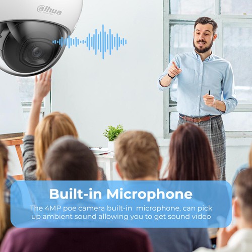 Dahua 4K 8MP Mic Starlight IP Camera Dome IPC-HDBW2841E-S - Picture 4 of 14