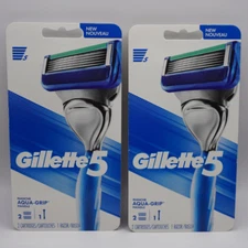 Gillette5 Mens Razor Handle and 2 Blade Refill Cartridges (Pack Of Two)