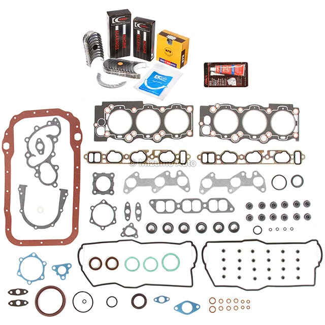 Full Gasket Set Bearings Rings Fit 88-91 Toyota Camry Lexus ES250 2.5 DOHC 2VZFE - Image 2 of 4