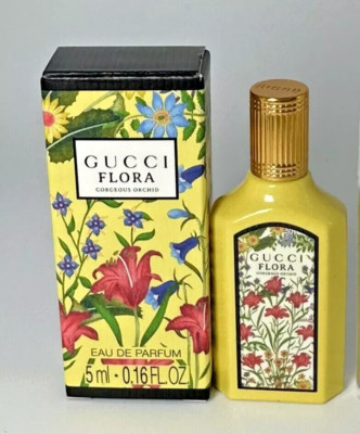 Gucci Flora GORGEOUS ORCHID Eau de Parfum Mini Splash - 0.16 oz. -Boxed