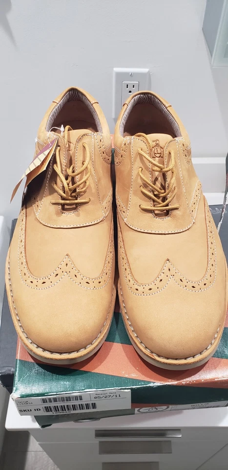 Zapatos de vestir Penguin By Munsingwear para hombre punta de ala de trigo Oxford brogue talla 11,5 EE. UU. Foto 2 de 4