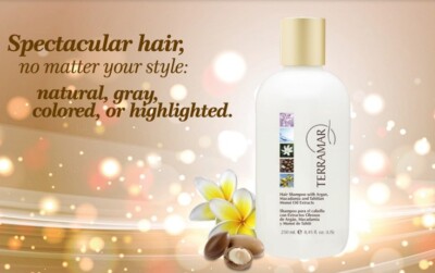 Hair Shampoo with Argan, macadamia and tahitian monoi oil Extracts 