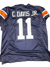 Chris Davis Signed Game Cut Jersey Proof 2013 Iron Bowl War Eagle Inscrip JSA