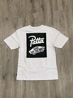 VANS VAULT X PATTA LOGO T SHIRT WHITE SIZE SMALL NEW WITH TAGS | eBay