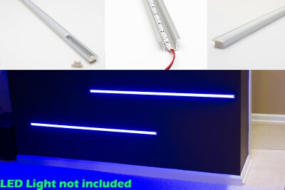 LEDupdates 10 PK Recessed Aluminum channel for LED flexible Strip Light + Cover