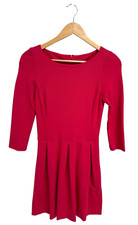 Banana Republic women's A line dress hot pink zip up size Petite OP