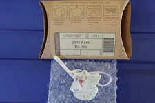 Longaberger 2005 Baby Pottery Tie-On #20026 - NEW