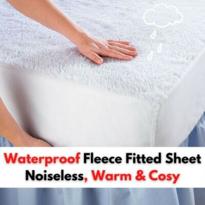 TEDDYBÄR FLEECE WASSERDICHT MONTAGEBLATT THERMO GEMÜTLICH WARM EXTRA TIEF EINZELN UK