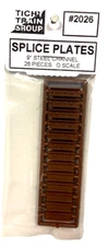 O Scale Tichy Train Group 2026 Splice Plates 9" Channel pkg (26)