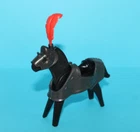 Playmobil Medieval Knights Castle Vintage Black Horse with Armor