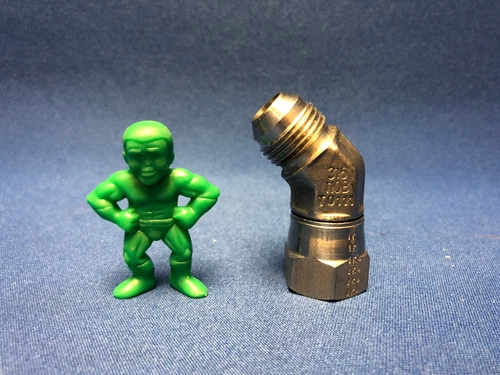Parker 8 V6X-SS Stainless Steel Triple-Lok 37° 45° Swivel Nut Elbow 1/2"