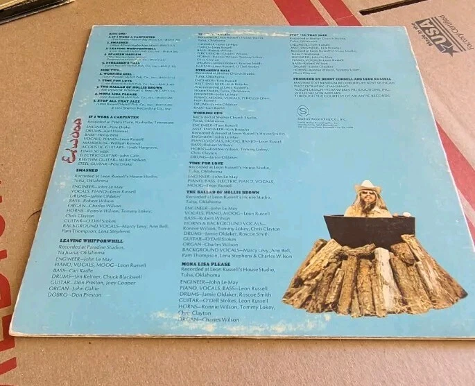 LEON RUSSELL STOP ALL THAT JAZZ SHELTER 1974 US ORIGINAL VINYL LP Foto 2 de 3