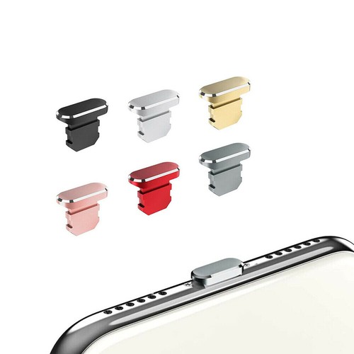 3x for iPhone iPad iPod - Metal Charge Port Anti Dust Cover Plug | FPC Deal - Picture 3 of 10