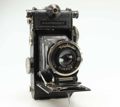 Voigtländer Prominent 6x9cm Kamera camera Heliar f4,5 105mm Objektiv Lens 95181