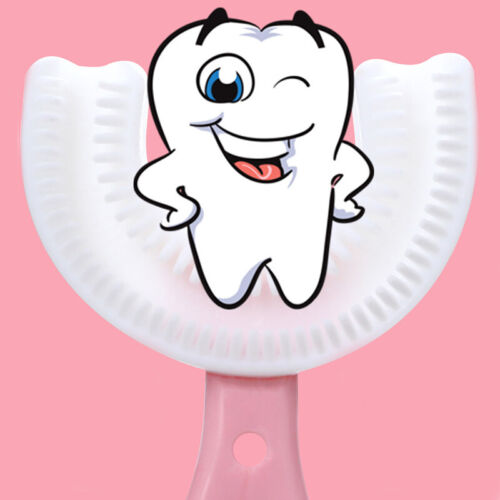 Kid U-Shape Toothbrush 360° Baby Oral Cleaning Soft Silicone Manual Brush Health - Picture 11 of 16