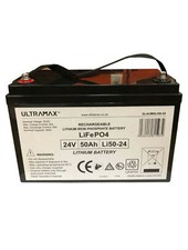 24V 50Ah LiFePO4 Battery for Off Grid Applications Household Appliances