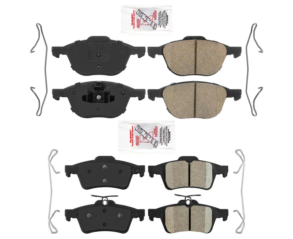 06-11 Volvo S40 rotores delanteros y traseros y pastillas de cerámica para 2007, 2008, 2009, 2010,11 Foto 2 de 4