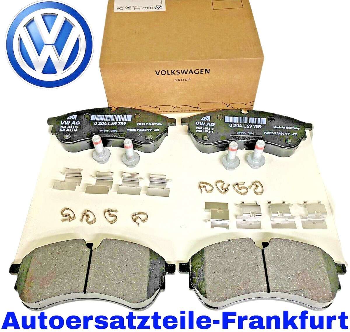 ORIGINAL VOLKSWAGEN 2N0698151 Bremsbeläge MAN TGE + VW CRAFTER 