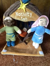 Jesus Nativity Plush Toy Mary Joseph Set Mud Pie