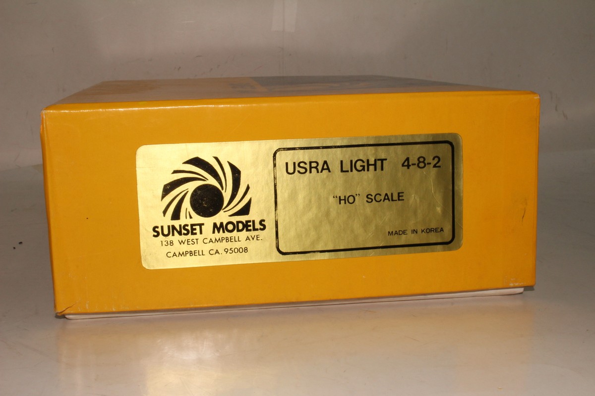 SUNSET MODELS BRASS HO SCALE USRA LIGHT 4-8-2 STEAM