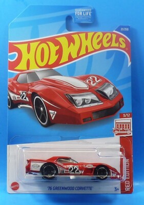 HOT WHEELS 2022 TARGET EXCLUSIVE RED EDITION 76 GREENWOOD CORVETTE FREE S&H 1/64
