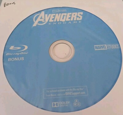 Avengers: Endgame Blu-Ray * BONUS DISC ONLY * Not the actual movie!  