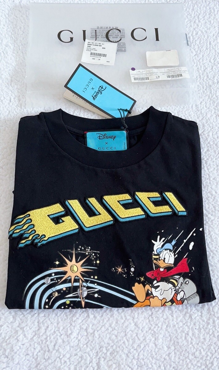 New GUCCI X DISNEY DONALD DUCK Rocket Embroidered Logo New GUCCI X DISNEY DONALD DUCK Rocket Embroidered Logo