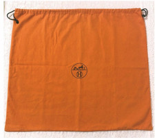 Hermes Dust Bag Birkin Kelly Size W23.6 x H21.6 inches. Used Authentic Fast ship