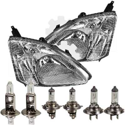 Scheinwerfer Set für Honda Civic Bj. 03/01-10/03 inkl. Motor H4+H1+H7