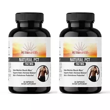 Natural PCT, Rice Flour, Maintain Muscle Restore Balance -  60 Caps, Pack of 2